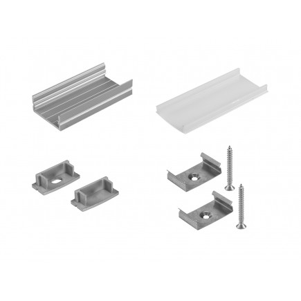 EUROLITE Mounting set U-profile 20mm for LED Strip